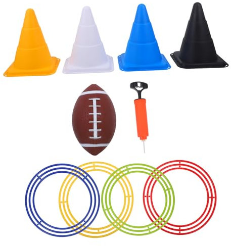 ibasenice 1 Satz Outdoor-wurfset Bohnen Säcke Spiel Im Freien Schwimmbecken Pool Aufblasbar Sport Aufblasbares Spielzeug Für Kinder Fußballkegel Ring-wurf Reifen Ringspiel Abs