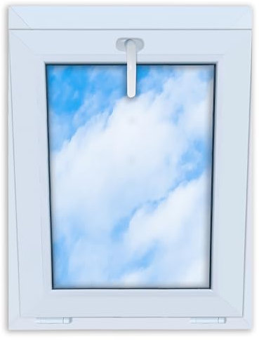 LORAC | Kunststofffenster weiß 600x800mm, 60x80cm, kippbar, Standard-Fenster mit 2-fach Verglasung, energiesparend, Kellerfenster mit CE-Zertifikat, ideal für Wohnräume und Keller