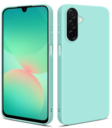HSP Hülle für Samsung Galaxy A26 5G [Staubabweisend] Handyhülle | Premium TPU Silikon Case Schutzhülle | Kratzfest Stoßfest Fallschutz | Kameraschutz Displayschutz | Passgenau Dünn Matt | Türkis