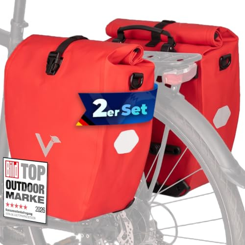 Valkental Gepäckträgertasche, Wasserdicht & Abschließbar