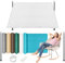 Voile-D'Ombrage avec Œillets 220 x 500 cm Résistant, HDPE Respirant Rectangulaire Voile Ombrage Filet Ombrage Multi Couleur et Taille pour Camping Piscine, Blanc
