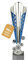 pokal-fabrik.de - Pokal mit Gravur Wunschtext groß in Silber/blau - personalisiertes Geschenk & Sportemblem nach Wahl - 32 cm inkl. Marmorsockel - Geschenk-Trophäe | Pokale Kinder