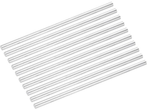 QUARKZMAN 20 Stück 4 * 100mm Aluminium Rundstab Durchmesser Runde Aluminiumstangen Aluminiumlegierungsstange, 6061 Edelstahl Massiv Drehbank Stange Lager für Industrie DIY Handwerk, Silber
