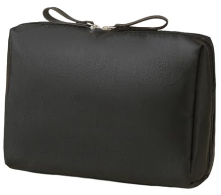 Zipper-Verschlussspeicherbeutel wiederverwendbarer Tasche Tragbarer Make-up-Organisator große Kapazität wasserdichtes Reisen für Frauen Multifunktional kosmetisch dauerhaft Schwarz