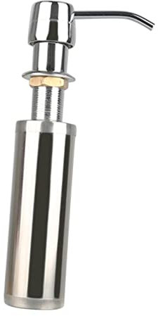 HOLIDYOYO Metall Pumpflasche Mit Kupferpumpe Nachfüllbarer Seifenspender Für Küche Und Bad Korrosionsbeständig Installieren Eleganter Lotion-behälter Für Spülbecken Und Waschbecken