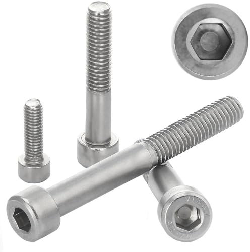 25 Stück Zylinderschrauben mit Innensechskant M4x8 Edelstahl A2 Vollgewinde Zylinderkopfschrauben DIN 912 / ISO 4762 WIBTEC®