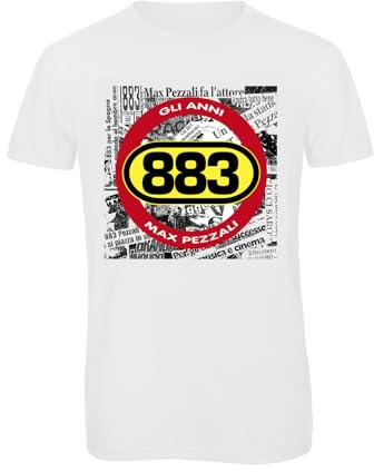 Bughyprint Tshirt Maglia Maglietta Uomo Gli Anni 883 Max Vintage Cult Edizione LIMITATISSIMA POCHISSIMI Pezzi Disponibili