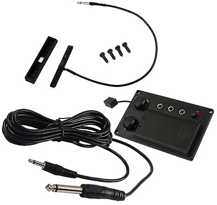 Yardwe Modell Leichtes Abs Material Piezo Equalizer Violinen mit Vorverstärker Echounterdrückung und Steckloch Ausgangskabel für Selbstgemacht Elektrogeige Zubehör Satz