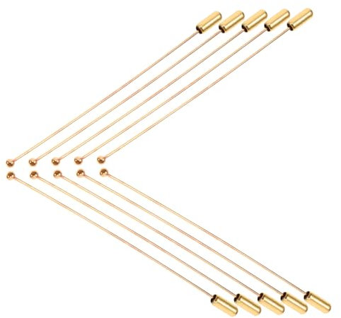 KONTONTY 10 Stück Hutnadel, Schal Metall Stic Brosche Hutnadel Hut Schmucknadel DIY-schmuckfunde Anstecknadel Aus Metall Lange Sicherheitsnadel Handgefertigte