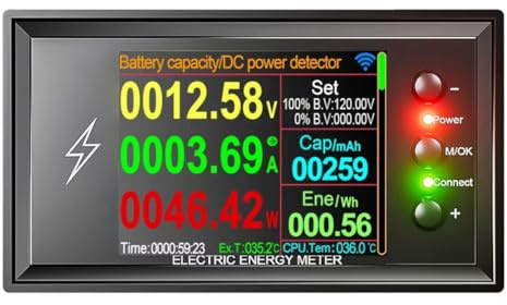 Osmond DT20W 0-420V TUYA WiFi Smart Litio Batteria di Rilevamento Della Capacità Della Batteria Tester