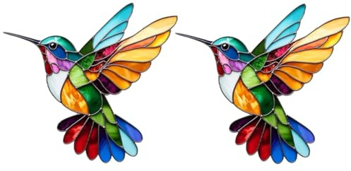 Bosiyrggrl Fairy Bird Suitable for Window Hanging Bird Sun Catcher Interior Decoration, Acrylic Bird Decorative Sun Catcher