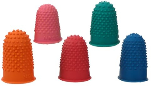 PERSELOSO Wiederverwendbare 10 Stück mit Rutschfestem Fingerspitzenschutz aus Gummi Fingerschutzhüllen und Leichtem Fingerschutz für Präzises Arbeiten an Fingern