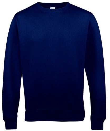 AWDis Men's Sweat Sweatshirt, Blue (New French Navy), XXX-Large