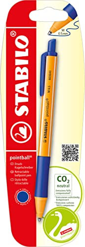 STABILO - Druck-Kugelschreiber - pointball - Einzelstift - blau