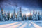 Dairy Star Trek in den Winter Woods Sky Foto Kunstdruck Foto Kunstdruck 18x12 inches Poster