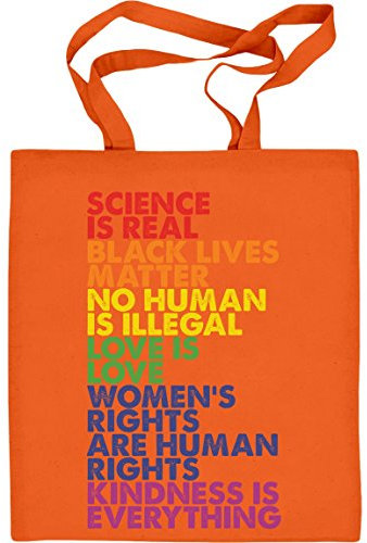 Shirtgeil Stoffbeutel Love is Love Pride LGBT Beutel - Lesbian & Gay Jutebeutel Baumwolltasche One Size Orange