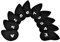 10pcs Iron Club Head Covers Set, Neoprene Iron Head Covers Headcovers Protect Case with Number Letter Tag (Black)