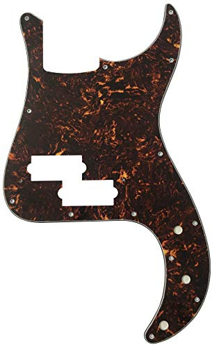 Passend für Fender Japan Precision Bass Style Gitarre Pickguard (4-lagig, Braun Schildkröte)