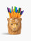 Quail Ceramics STONEWARE LION PEN PENCIL POT DISHWASHER SAFE