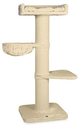 CanadianCat Company | CanadianCat Company Kratzbaum Waterton für große Katzen | Creme | ca. 60 x 100 x 153 cm XXL