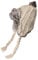 ZLYC Damen Winter Peruanische Mütze Strickmütze Warme Ohrenklappe Beanie Kunstpelz Pompon Mütze(Häkeln Beige),Einheitsgröße