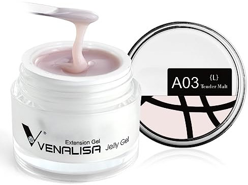 Venalisa Gel Construction Ongle UV, Complet Builder Gels et Résines pour Faux Ongles Formes, Convient aux Débutants, 50g (violet naturel)