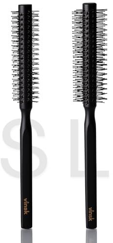 vinsk® Bartbürste L | Rundbrüste für Bart und Haare | Haarbürste klein rund mit 190 Borsten | ideale [Bartstyling] Bürste für Herren Männer | Styling Bart Bürste mit edlem Holz ansehen