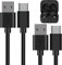 Linkidea Ladekabel kompatibel mit Sony WF-C710N, ULT WEAR, LinkBuds/LinkBuds S, WF-1000XM6/1000XM5/1000XM4, SP900, USB auf USB-C Ersatz-Netzladekabel (120 cm, 2 Stück)