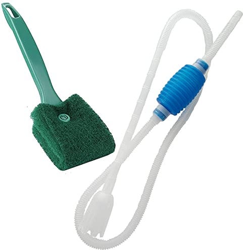WanFengXue 2Pcs Aquarium Manual Siphon Pump with Cleaning Brush Fish Tank Clean Set 143cm Long Bottom Sand Cleaner Manual Filter Cleaning Easy to Use