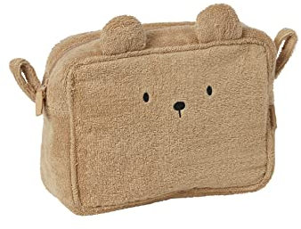 VERTBAUDET Trousse de Toilette Ourson en éponge Caramel TU