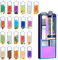 Cigarette Capsule Bead Burst Pusher Storage Box, Aroma Kapseln Zigaretten, Menthol Filter Menthol Zigaretten,2100 Aroma Kapsel Zigarette, Menthol Zigaretten (Elektrische Lila)