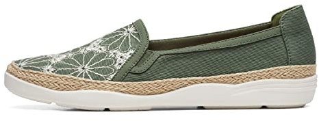 Clarks Damen Elaina Harbor Loafer, Kieferngrünes Wildleder, 35 EU