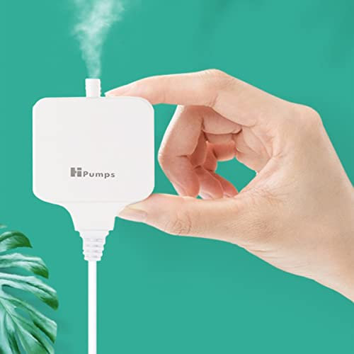 JRECHIO Aquarium Air Pump, Fish Tank Air Pump, 1.5W Silent Design Air Pump for Fish Tank, Fish Tank Air Pump silent suitable for Small Aquarium/Fish Tank, Oxygen Pump with Air Stone