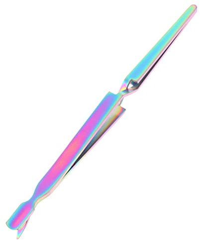 Pinzas de acero inoxidable para moldear uñas, herramienta de uñas para puntas de gel UV acrílico, pinzas de curva C, clip de escultura