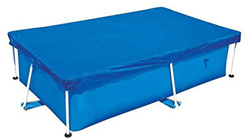 misppro 2 x strapazierfähige PVC-Abdeckplane für Outdoor Schwimmbecken Planschbecken 220 x 150 cm
