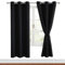 Hiasan Verdunklungsvorhänge Gardinen mit Ösen,Schwarz Blickdicht Vorhänge,Halloween Vorhang,2 Stück,117 x 228 cm (Breite x Höhe),weiche Schiebevorhänge für Schlafzimmer,Wohnzimmer usw.