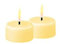 Deluxe Homeart Indoor Flameless LED Tealight Set - with Real Flame™ Technology - Battery Powered Candle (Light Yellow)