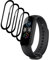Fyqzio [4 Piezas Protector de pantalla compatible con Xiaomi Mi Band 4/5,sin burbujas,antiarañazos,3D Cobertura Completa,HD TPU Protección de películas