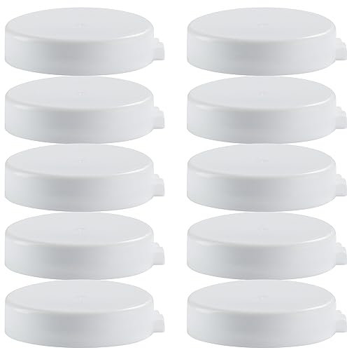 Lot de 10 couvercles fraîcheur pour bouteilles de lait, de jus, bocaux avec filetage TO48, bouchons en plastique