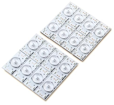 30 Piezas Cuentas de Lámpara SMD de 3V 6V para reemplazo de tira de retroiluminación LED Barras de reparación de TV LED con filtro de lente óptica 43UJ634V 43UH603V 43UH610V 43LF510V 32LD5000H