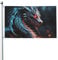 Drachen-Flagge, 90 x 150 cm, doppelseitig, Gartenflaggen, Willkommensflaggen, Banner, Dekoration für Hof, Veranda, Rasen