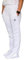 Henselite Highwaist Band Lawn Bowls Trousers for Women-Color White-Waist 18, 25 inch Leg Length