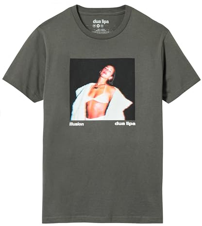 Dua Lipa Unisex Dua Lipa Offizielles Merch Illusion Photo T-Shirt Foto T-Shirt (1er Pack)
