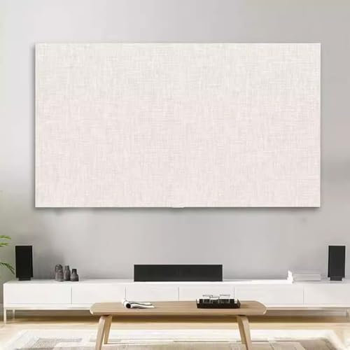 Hülle Bezug für Fernsehen Schutzhülle für LCD, 19 Bis 80 Zoll Baumwolle und Leinen LED TV Displayschutzfolie Universal Innen Helles Staubschutz TV-Abdeckung(Color:color8,Size:47-50in)