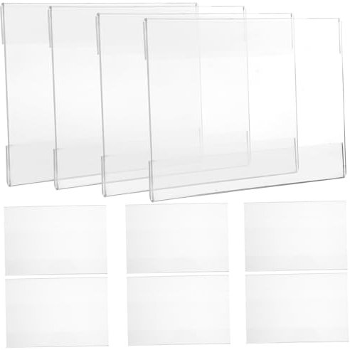 SECFOU Preisschilderhalter Aus Acryl 10 Stück Transparent Für Regale Wandschildhalter Rutschfest Für Supermärkte Und Einzelhandel