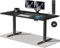 Airfish Höhenverstellbarer Schreibtisch mit Kabelloser Ladestation und Steckdose mit USB 160 x 80cm Computertisch Elektrisch Stehtisch mit 3-Funktions-Memory und Funktion zur Ermüdungs-Erinnerung