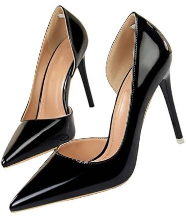 Scarpe Donna Tacco Alto Classico Punta Chiusa Scarpe Decolte Eleganti Primavera Sexy Sandali con Tacco Tacchi a Spillo Sposa Scarpe da Ufficio Feste per Affari E Lavoro Slip-On Scarpe da Sposa