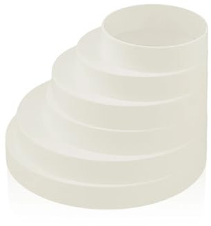 Réduction excentrique universelle pour systèmes de ventilation, ø 80 – 160 mm. Connecteur de réduction, tuyau Ø 80 100 120 125 150 160 mm. Tube rond de ventilation, conduit de ventilation