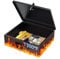 Uniclife feuerfeste Dokumentenbox mit Schlüsselschloss & Griff, 32,5 x 27 x 10 cm, große Schlossbox für A4-Papier, wasserfeste Safe-Box für Wertsachen, Bargeld, tragbare Sicherheits-Metalltruhe