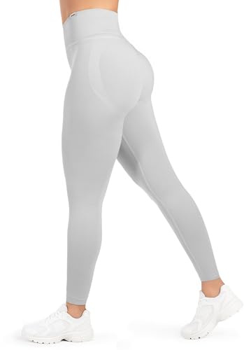SMILDOOX Leggings Damen Sena, Nahtlose High Waist Sportleggings mit V-Kontur & Shaped Fit, Figurformende Trainingshose aus atmungsaktivem Funktionsmaterial für Fitness, Yoga & Freizeit